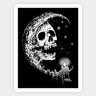 Moon Skull Sticker